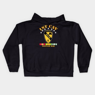 1st  Cav - Recon w Abn Tab - VN War SVC Ribbons Kids Hoodie